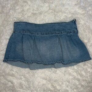 Denim Mini Skort
